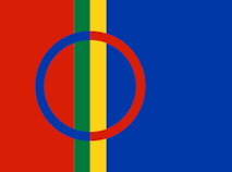 Samisk flagg. Bilde.