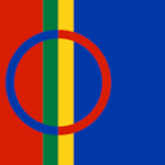 Samisk flagg. Bilde.
